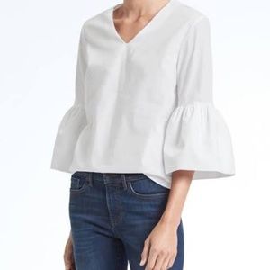 Banana Republic White Blouse Size Small